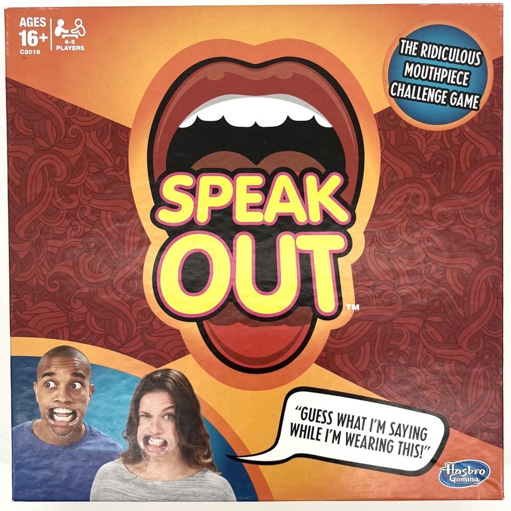 Speak Out Board Game The Ridiculous Mouthpiece Game Hasbro - Great For Parts